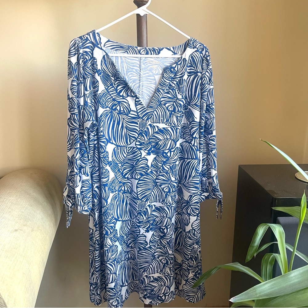 Lilly Pulitzer Blue Botanical Swim Coverup